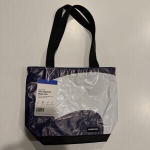 NWT Rareform Mini Zippered Blake Tote Bag Repurposed Billboard Vinyl